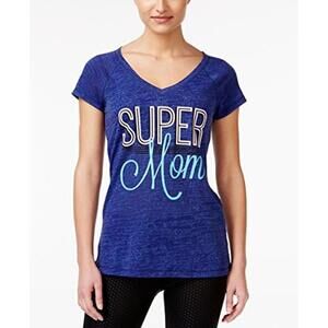 Ideology Womens Mommy Me Graphic Burnout Top Size XL